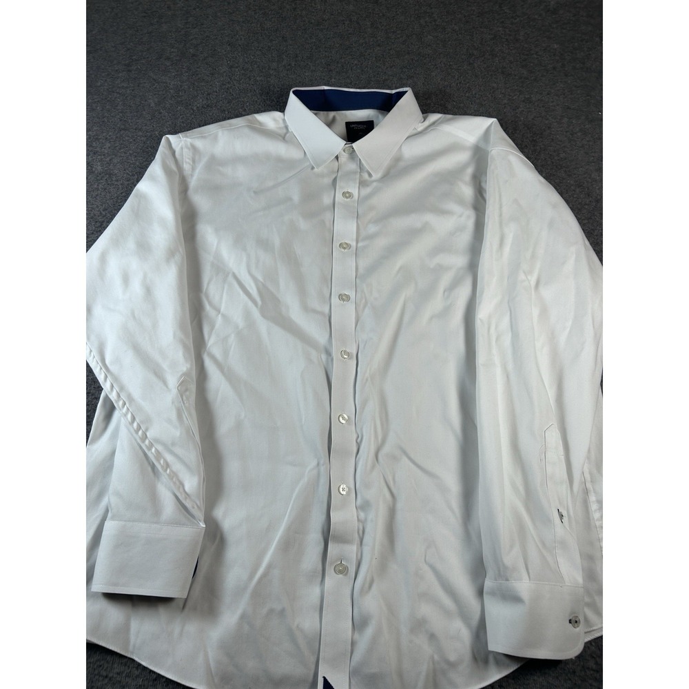 UNTUCKit Fit By DXL Wrinkle Free Shirt Men's 2XL Long Sleeve Button Up White - Picture 4 of 8